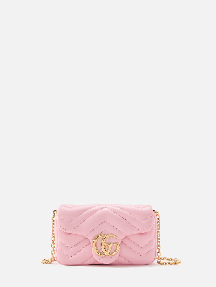 Mini GG Marmont Bag,GUCCI,SATIN SUGAR PINK,Image 1