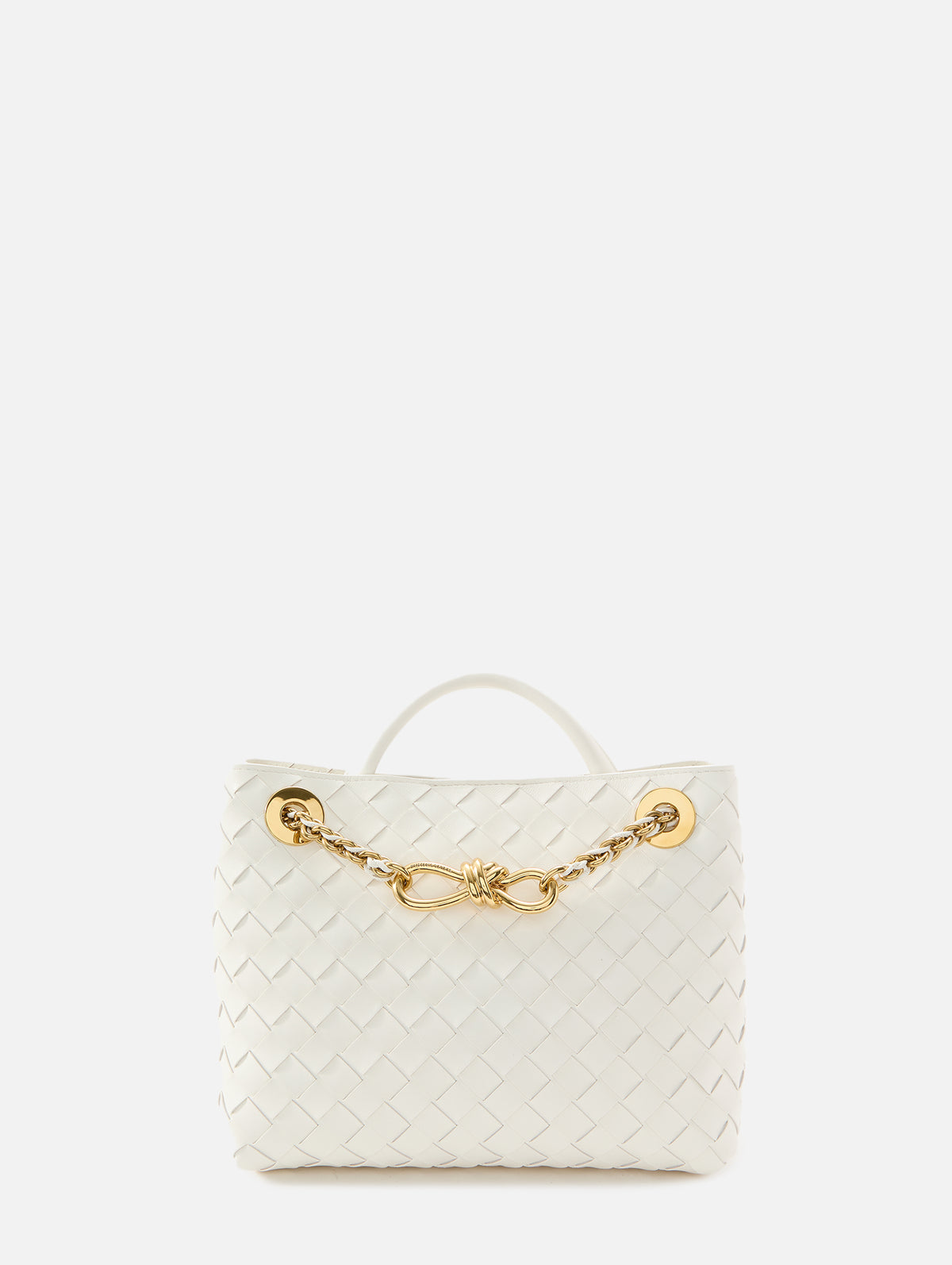 Small Andiamo Top Handle Bag,BOTTEGA VENETA,ALABASTER,Image 1