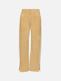 Charlot Split Hem Jean,B SIDES,PALOMINO SUEDE/KHAKI,Image 2