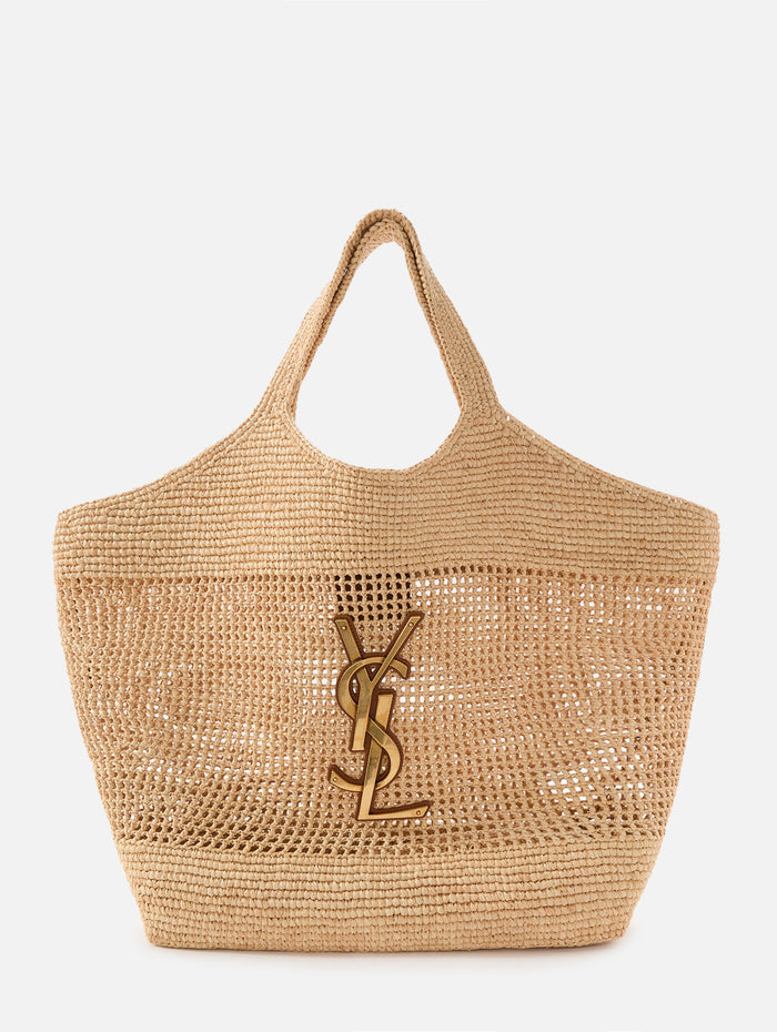 Cassandre Shopping Bag,SAINT LAURENT,EARTH NOIR,Image 1