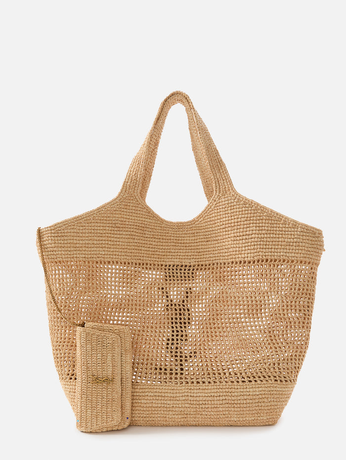 Cassandre Shopping Bag,SAINT LAURENT,EARTH NOIR,Image 1