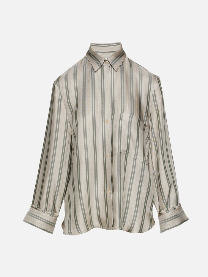 Next Morning Blouse,TWP,IVORY/GREEN,Image 1