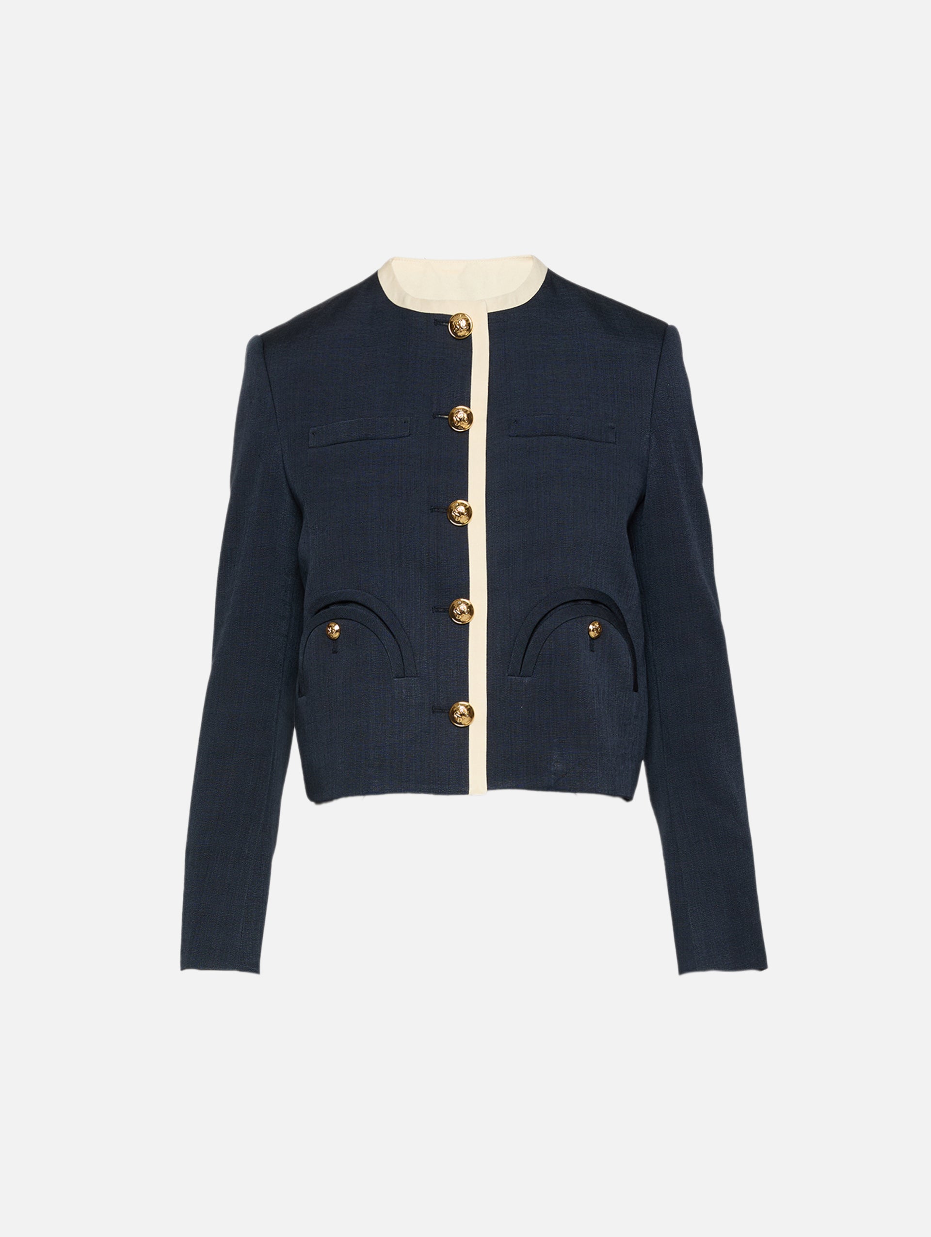美品 Eaphi slit button flare bolero jacket Genesis Shamo Bolero Jacket | BLAZÉ MILANO | elysewalker