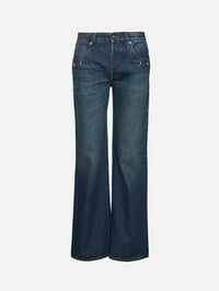 Horsebit Denim Pant,GUCCI,BLUE,Image 1