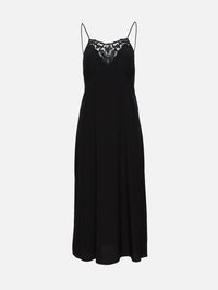 Silk Dress,CHLOÉ,BLACK,Image 1