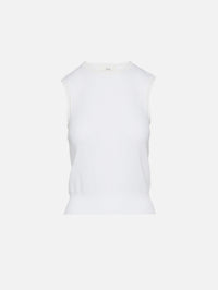 Pointelle Sleeveless Top,CHLOÉ,ICONIC MILK,Image 1