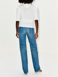 Pointelle Top,CHLOÉ,ICONIC MILK,Image 3