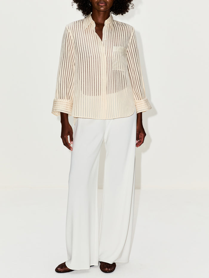 Boyfriend Blouse,TWP,IVORY/NATURAL,Image 1