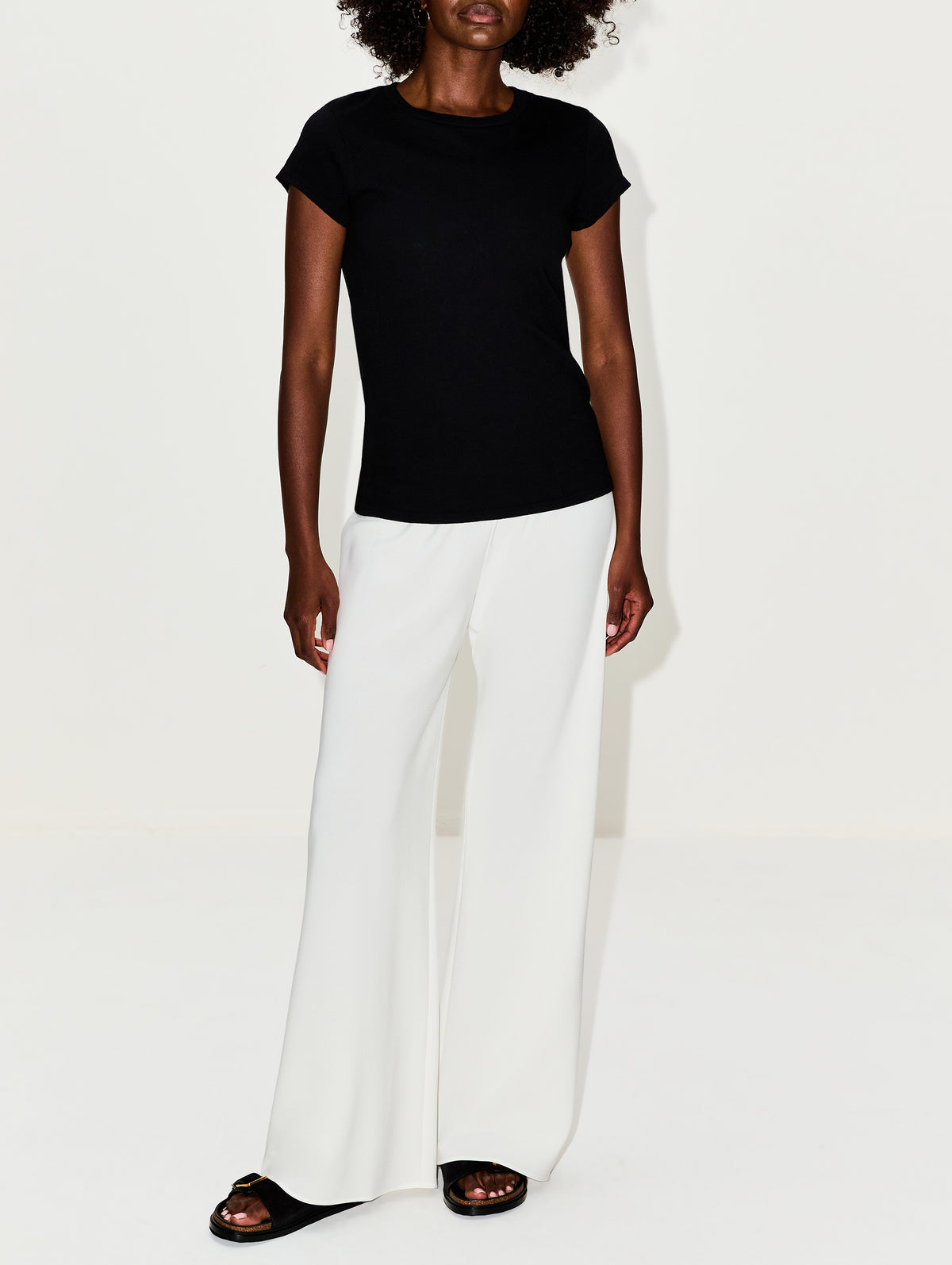 Sheryl T Shirt,PERFECTWHITETEE,TRUE BLACK,Image 2