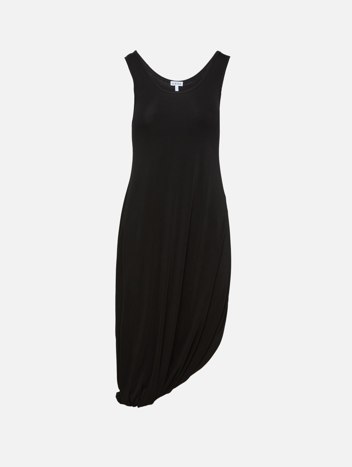 Draped Dress,LOEWE,BLACK,Image 1