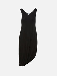 Draped Dress,LOEWE,BLACK,Image 1