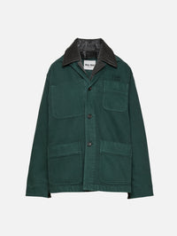 Gabardine Barn Jacket,MIU MIU,BOTTIGLIA,Image 1