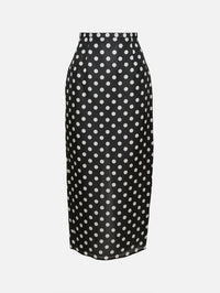 Winton Skirt,KHAITE,MEDIUM BLACK DOT,Image 1