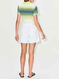 Striped Polo,CASABLANCA,GREEN STRIPE,Image 3