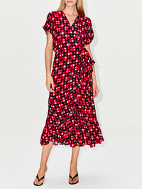 Delfti Dress,DRIES VAN NOTEN,FUSCHIA,Image 2