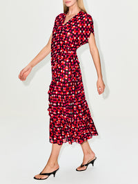 Delfti Dress,DRIES VAN NOTEN,FUSCHIA,Image 3