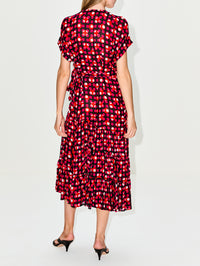 Delfti Dress,DRIES VAN NOTEN,FUSCHIA,Image 4