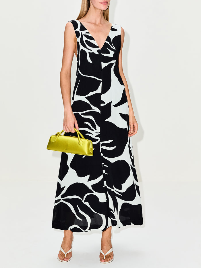 Clutch Top Handle Bag,ALAIA,LIME,Image 1