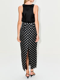 Winton Skirt,KHAITE,MEDIUM BLACK DOT,Image 4