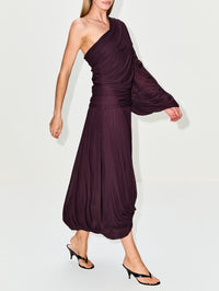 Bagri Dress,PROENZA SCHOULER,AUBERGINE,Image 3