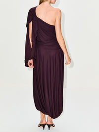 Bagri Dress,PROENZA SCHOULER,AUBERGINE,Image 4