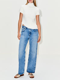 Annemie Knit Top,CULT GAIA,OFF WHITE,Image 2