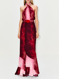 Raisa Dress,SILVIA TCHERASSI,DEGRADED RED,Image 2