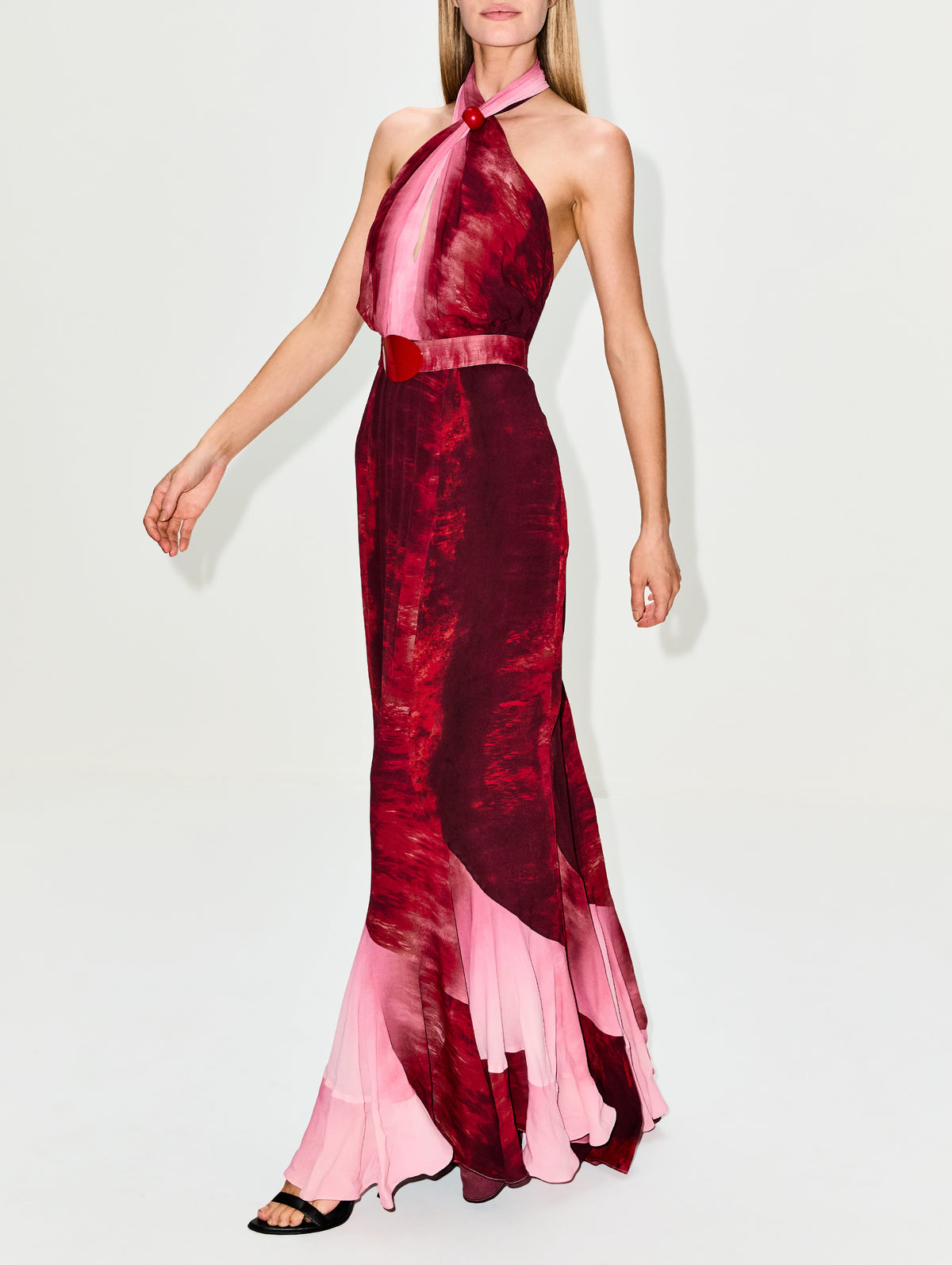 SILVIA TCHERASSI | Women's | Raisa Dress | DEGRADED RED GOWN