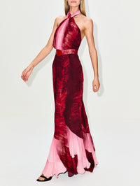 Raisa Dress,SILVIA TCHERASSI,DEGRADED RED,Image 3