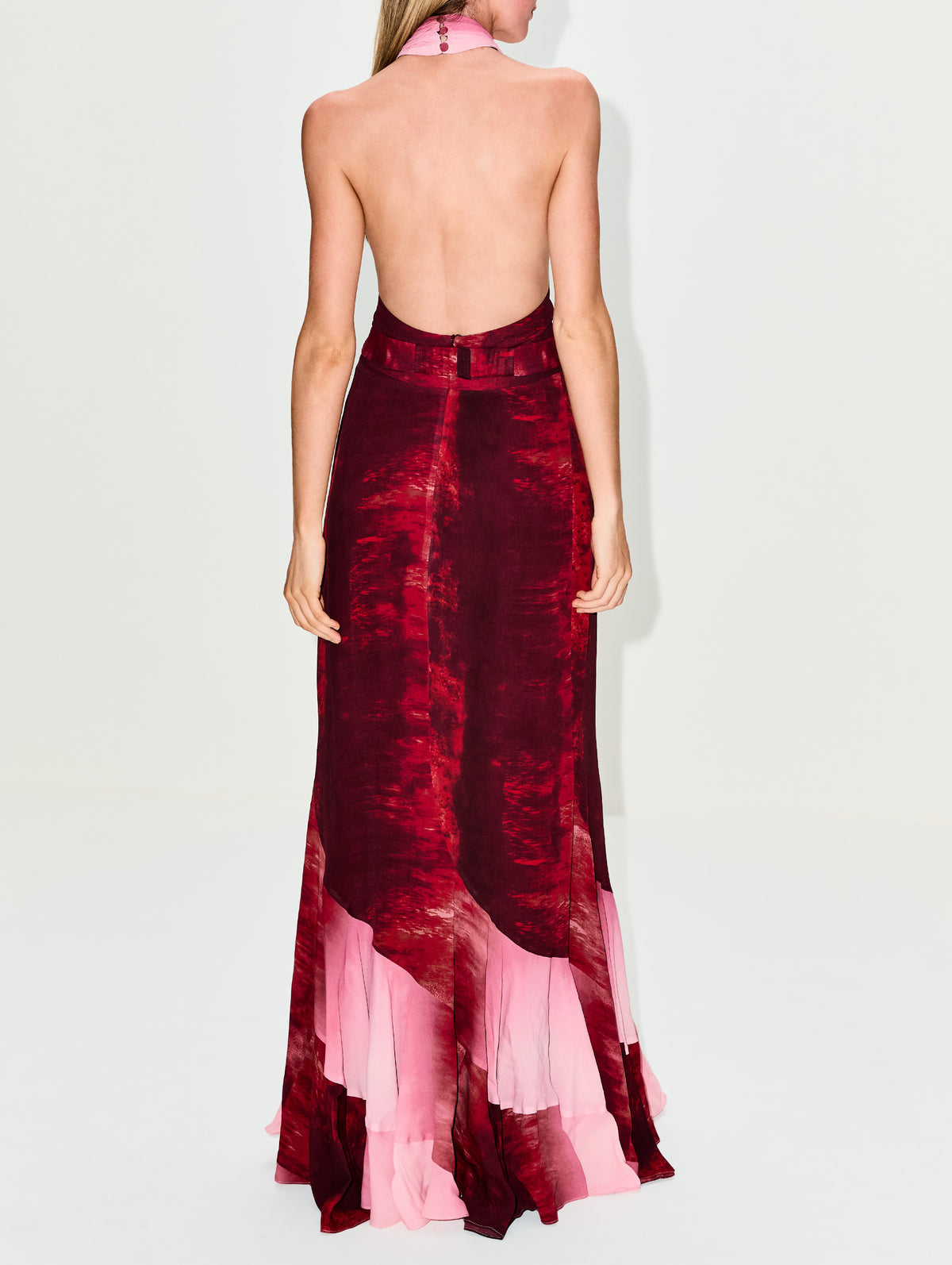 SILVIA TCHERASSI | Women's | Raisa Dress | DEGRADED RED GOWN