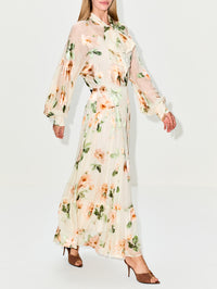 Carousel Burnout Midi Skirt,ZIMMERMANN,CREAM ROSE,Image 3