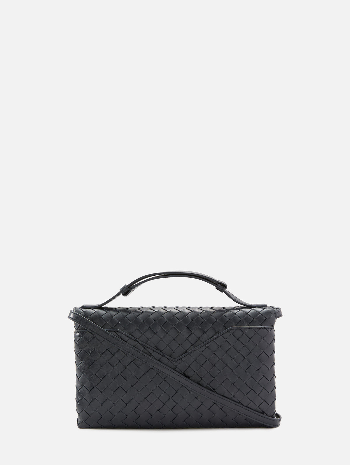 Knot Lock Crossbody Bag,BOTTEGA VENETA,MIDNIGHT,Image 2