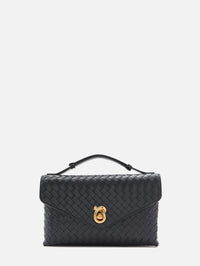Knot Lock Crossbody Bag,BOTTEGA VENETA,MIDNIGHT,Image 1