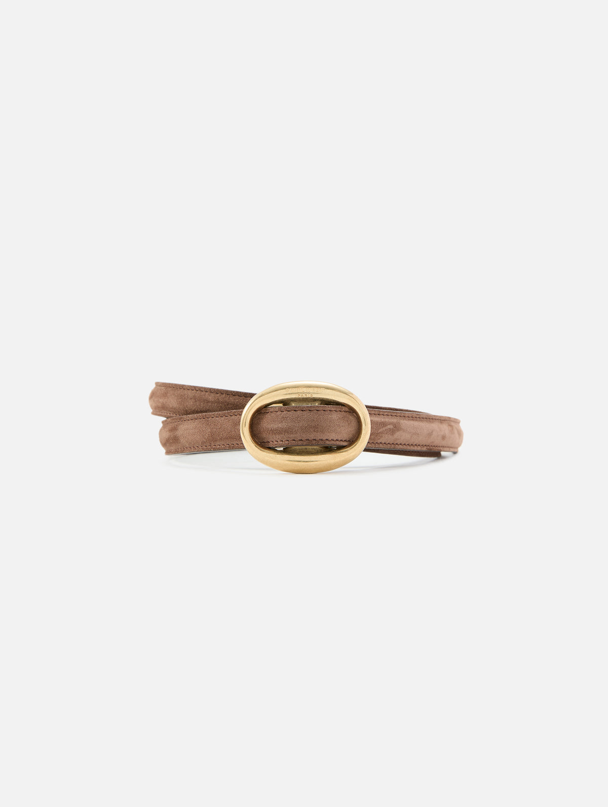 Boucle Belt,SAINT LAURENT,BROWN COFFEE,Image 1