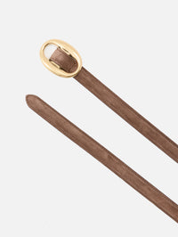 Boucle Belt,SAINT LAURENT,BROWN COFFEE,Image 2
