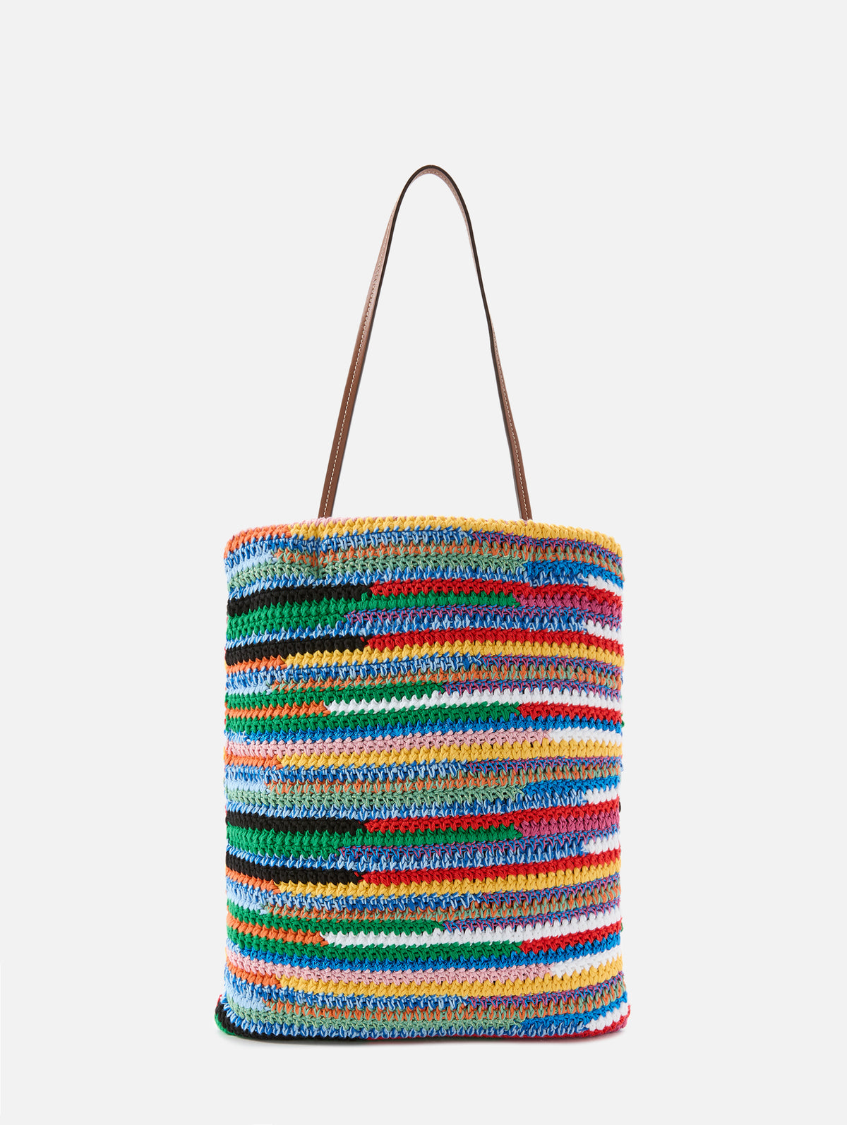 Summer Project Crochet Tote,MIU MIU,MULTI,Image 2