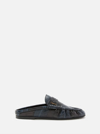 Le Loafer Mule,SAINT LAURENT,NAVY BLUE,Image 1