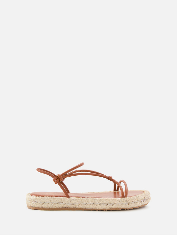 Nappa Corda Flat Sandal,GIANVITO ROSSI,SEDONA,Image 1