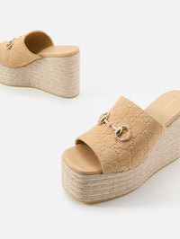 Carmen Wedge,GUCCI,BEIGE,Image 2