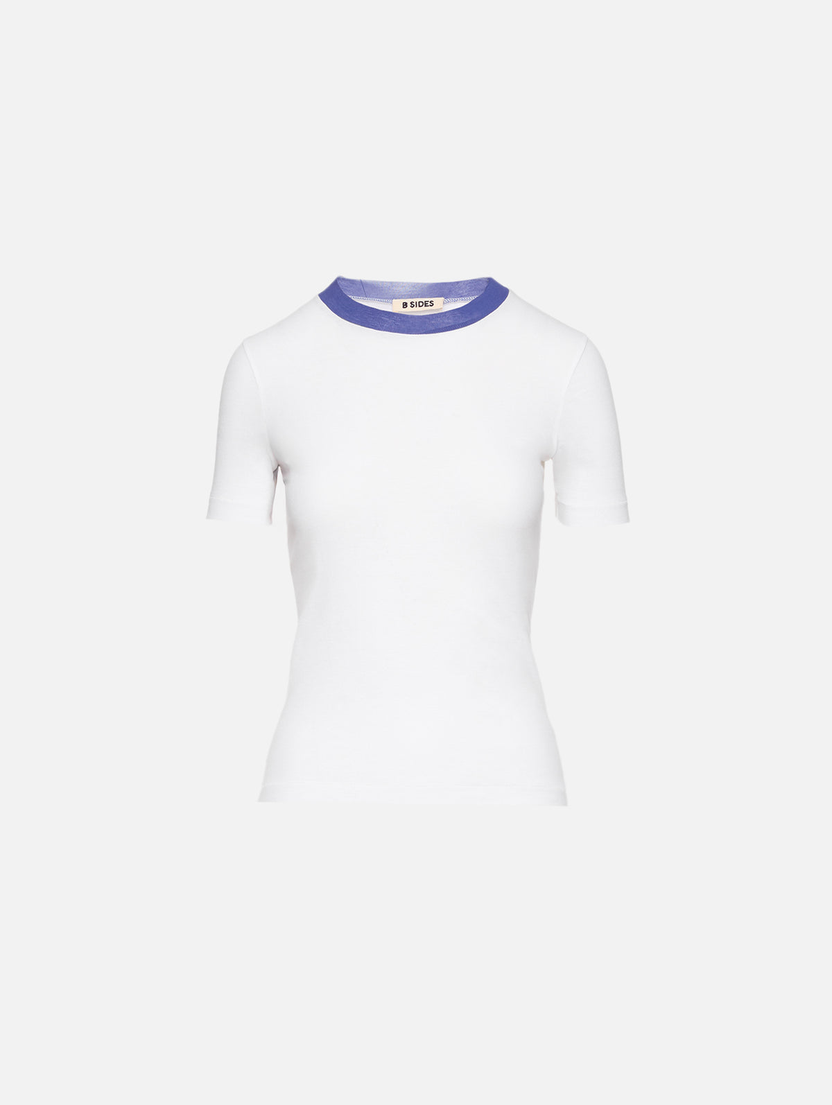 Ringer Tee,B SIDES,WHITE/BLUE,Image 1