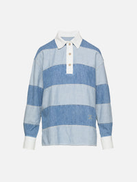 Rugby Shirt,CLOSED,LIGHT BLUE,Image 1