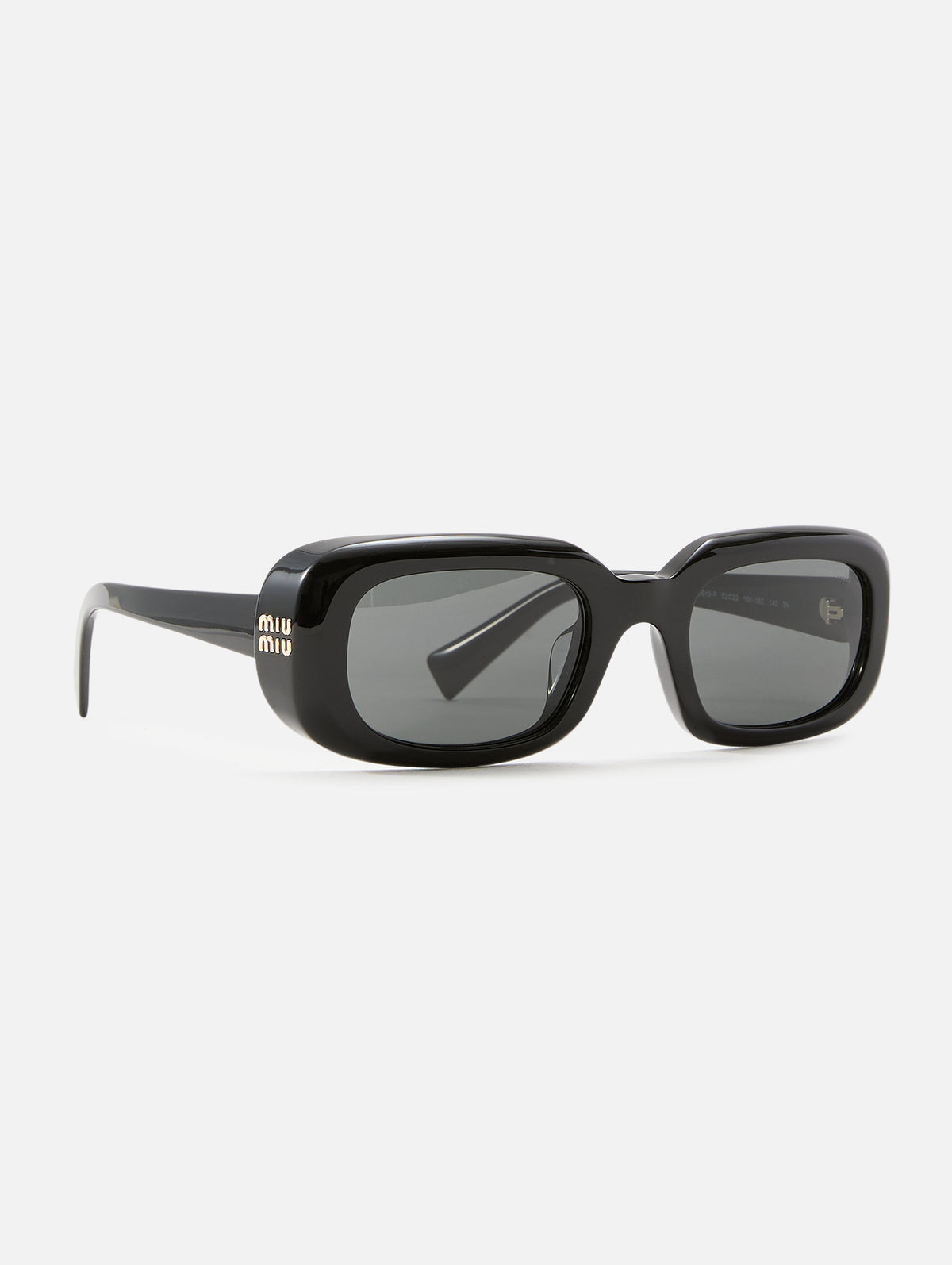 Reverie Square Sunglasses,MIU MIU EYEWEAR,BLACK,Image 2