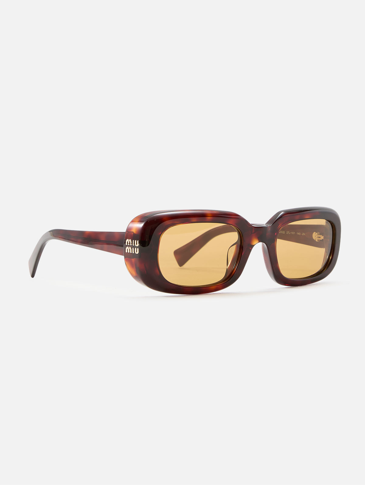 Reverie Square Sunglasses,MIU MIU EYEWEAR,HAVANA,Image 2