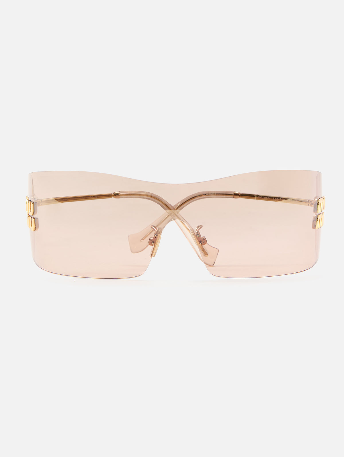 Rimless Sunglasses,MIU MIU EYEWEAR,GOLD,Image 1