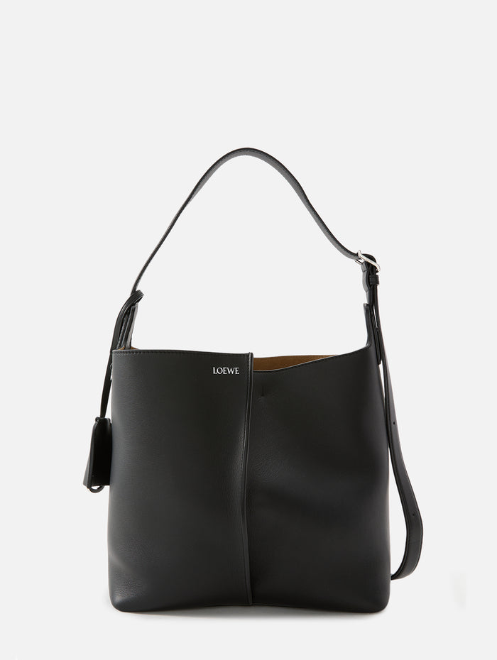 Medium Bilbao Bucket Bag,LOEWE,BLACK,Image 1