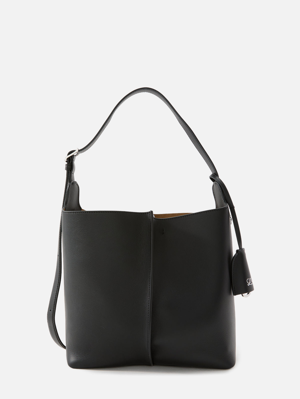 Medium Bilbao Bucket Bag,LOEWE,BLACK,Image 2
