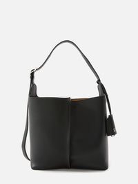 Medium Bilbao Bucket Bag,LOEWE,BLACK,Image 2