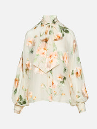 Carousel Burnout Blouse,ZIMMERMANN,CREAM ROSE,Image 1