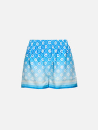 Silk Short,CASABLANCA,GRADIENT DIAMOND MONOGRAM,Image 1