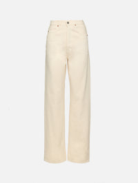 V Waist Baggy Jean,SAINT LAURENT,FRENCH VANILLA,Image 1